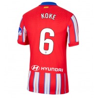 Atletico Madrid Koke #6 Replica Home Shirt 2024-25 Short Sleeve